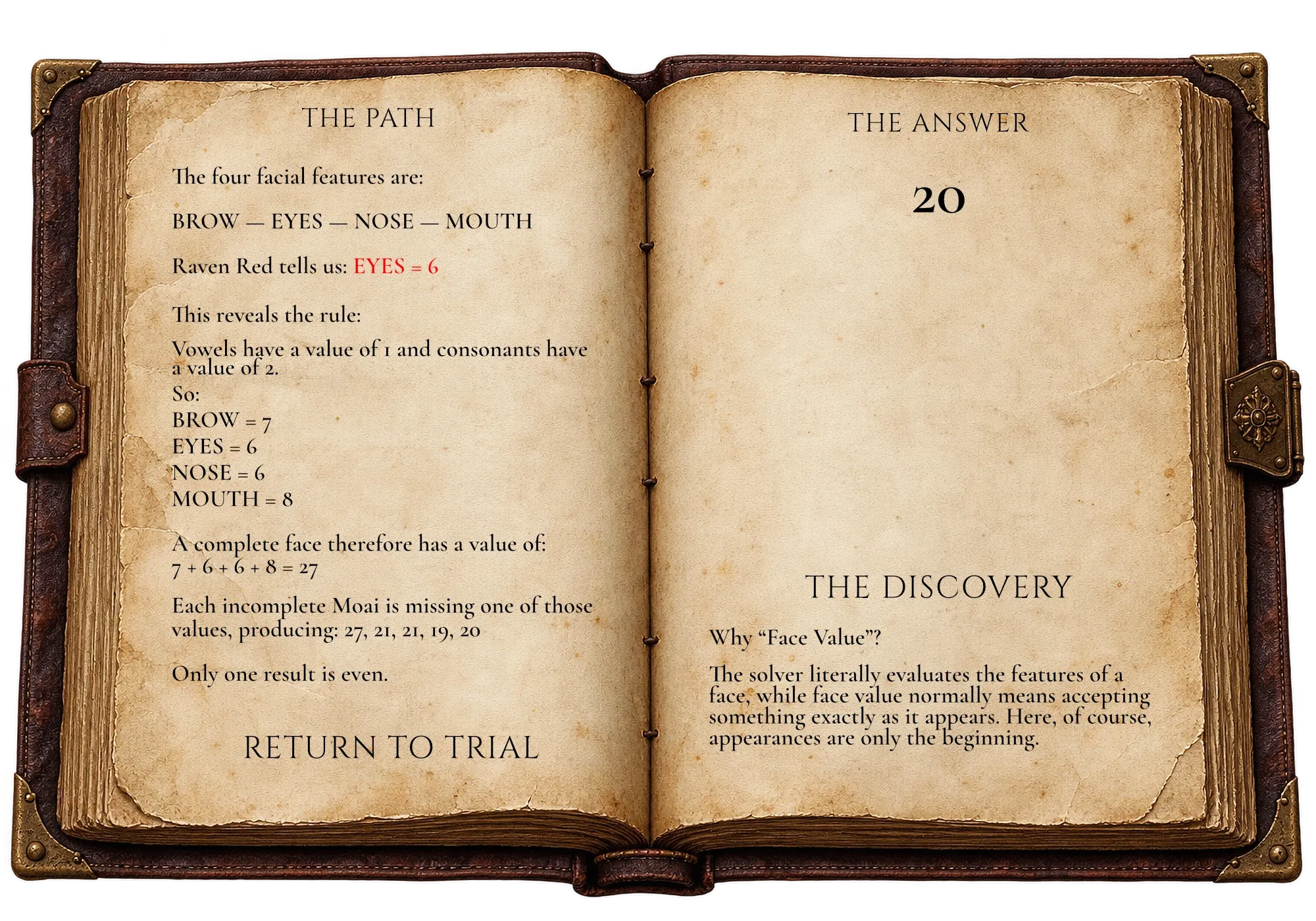 Trial reveal page.
