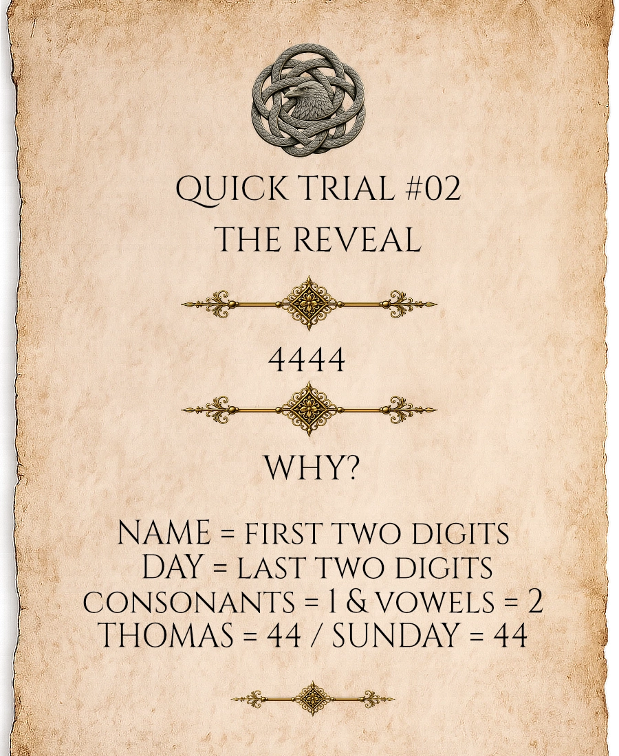 Reveal for Quick Trial 02
