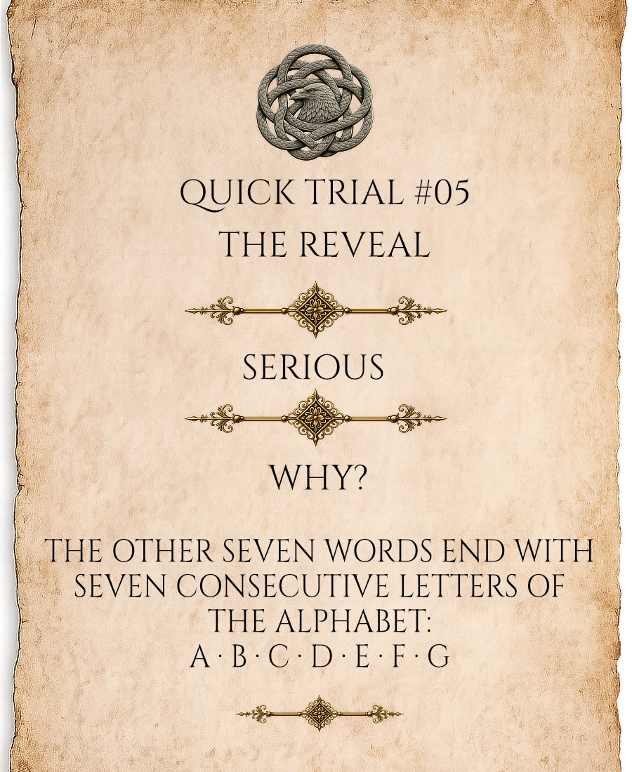 Reveal for Quick Trial 05
