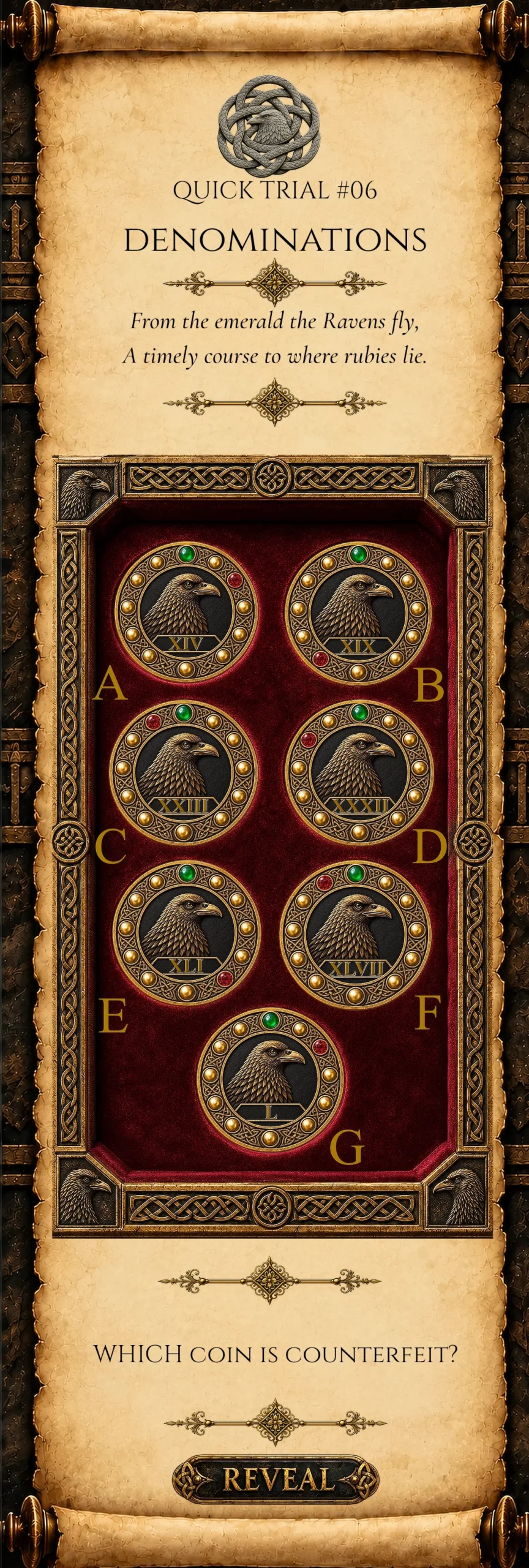 Quick Trial 06: DENOMINATIONS